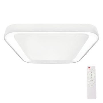 LED dimbare plafondlamp QUADRO LED/38W/230V 3000-6000K wit + afstandsbediening