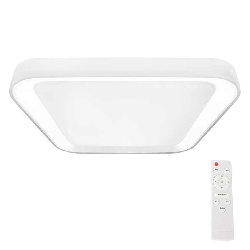 LED dimbare plafondlamp QUADRO LED/38W/230V 3000-6000K wit + afstandsbediening