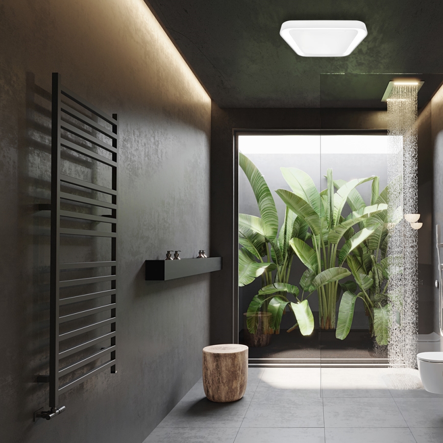 LED Dimbaar plafondlamp QUADRO LED/38W/230V 3000-6000K wit + afstandsbediening