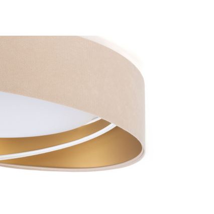 LED dimbare plafondlamp SMART GALAXY MODERN LED/24W/230V 3000-6500K Ø 55 cm beige/wit/goud + afstandsbediening