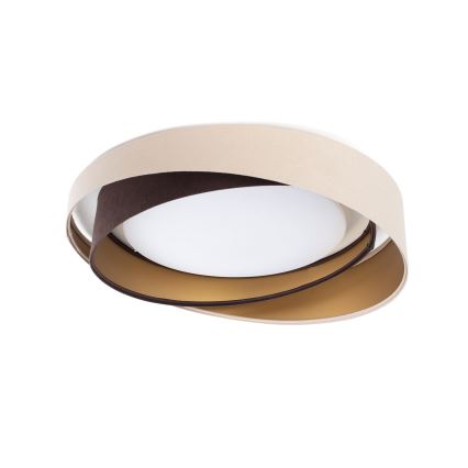 LED dimbare plafondlamp SMART GALAXY MODERN LED/24W/230V 3000-6500K Ø 55 cm beige/bruin/goud + afstandsbediening