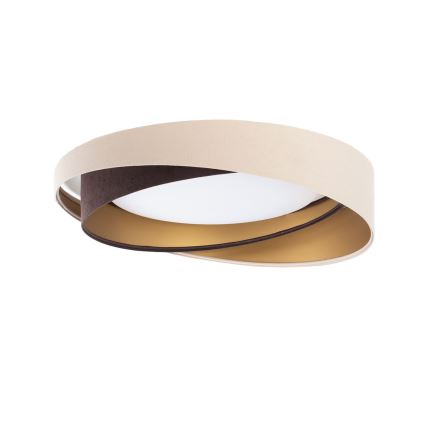 LED dimbare plafondlamp SMART GALAXY MODERN LED/24W/230V 3000-6500K Ø 55 cm beige/bruin/goud + afstandsbediening