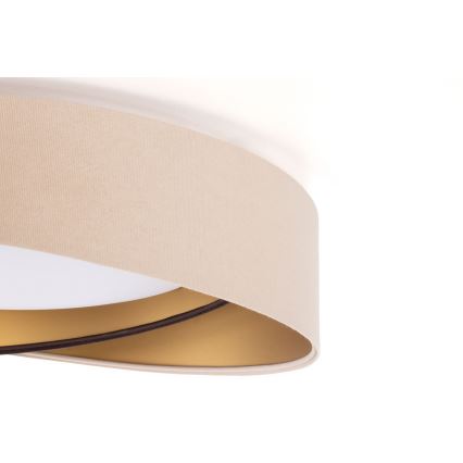 LED dimbare plafondlamp SMART GALAXY MODERN LED/24W/230V 3000-6500K Ø 55 cm beige/bruin/goud + afstandsbediening
