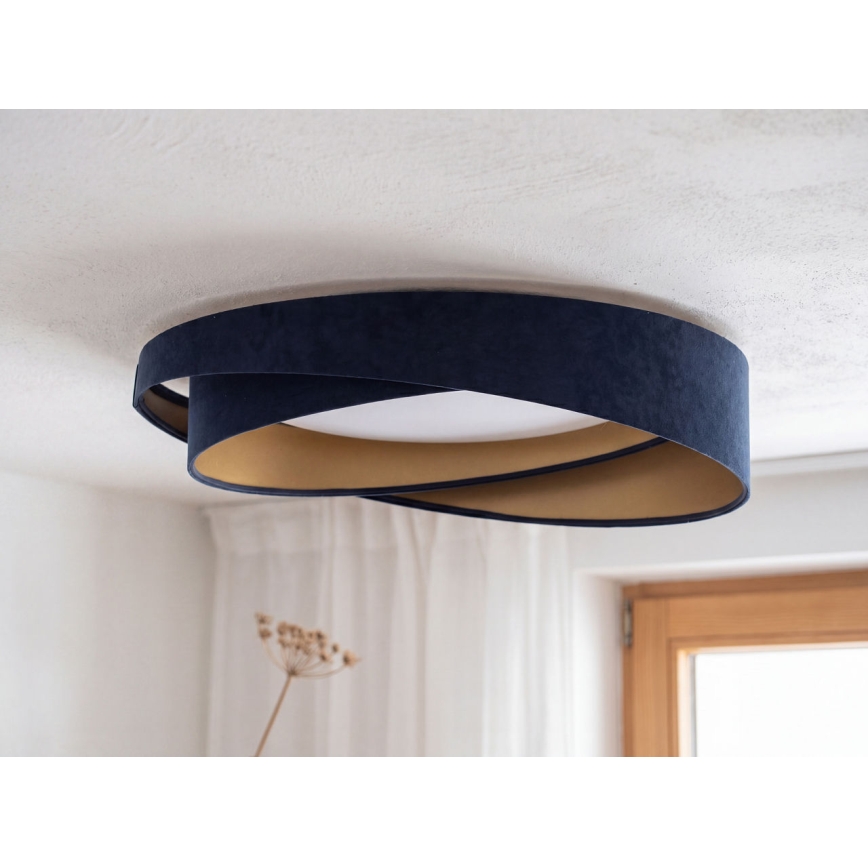 Dimbare LED-plafondlamp SMART GALAXY MODERN LED/24W/230V 3000–6500K Ø 55 cm blauw/goud + afstandsbediening