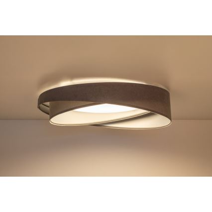 LED-dimbare plafondlamp SMART GALAXY MODERN LED/24W/230V 3000-6500K Ø 55 cm grijs/zilver + afstandsbediening