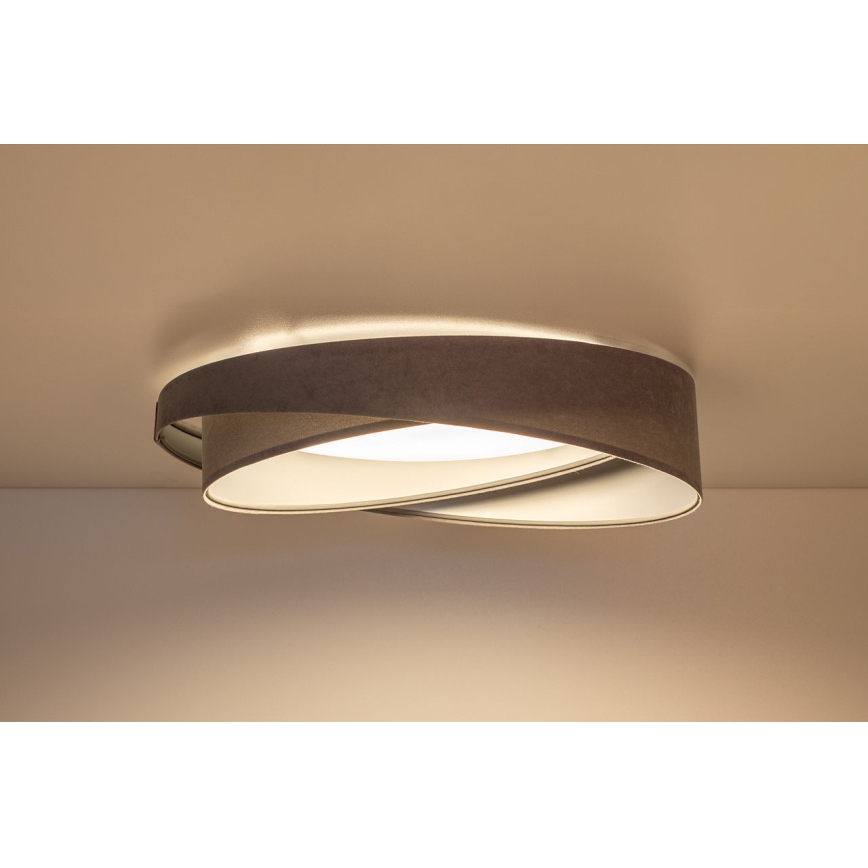 LED-dimbare plafondlamp SMART GALAXY MODERN LED/24W/230V 3000-6500K Ø 55 cm grijs/zilver + afstandsbediening