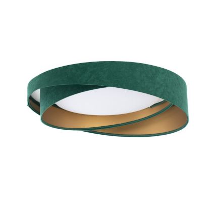 Dimbare plafondlamp SMART GALAXY MODERN LED/24W/230V 3000-6500K Ø 55 cm groen/goud + afstandsbediening