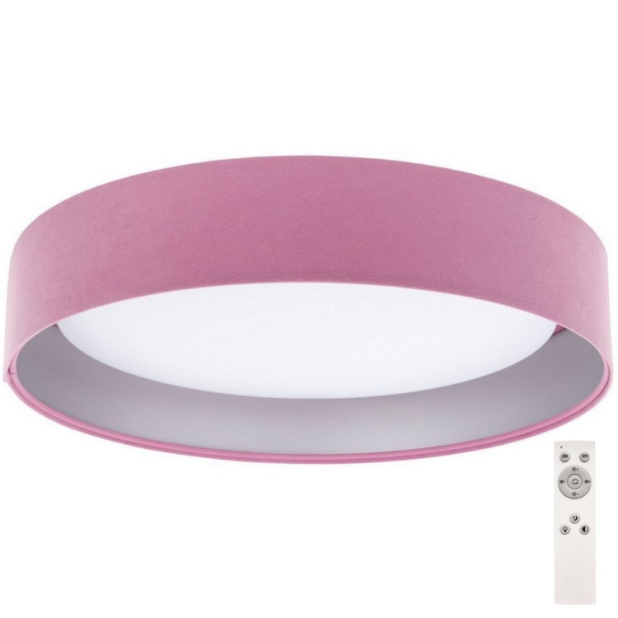 LED dimbare plafondlamp SMART GALAXY LED/24W/230V roze/zilver 3000-6500K + afstandsbediening