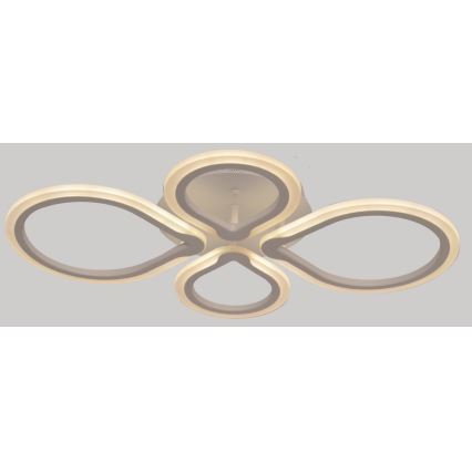 LED Dimbaar plafondlamp TRIESTE 1xLED/52W/230V + afstandsbediening