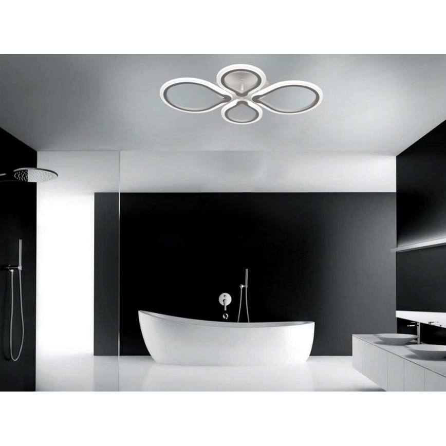 LED Dimbaar plafondlamp TRIESTE 1xLED/52W/230V + afstandsbediening