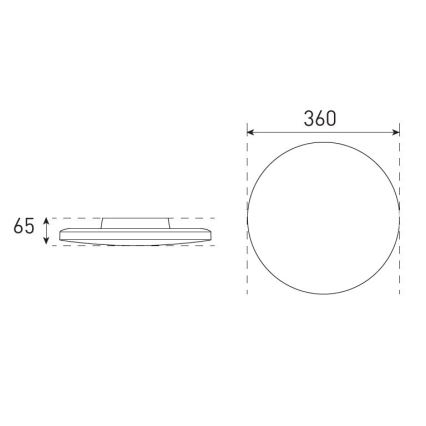 LED Dimbaar Badkamer Plafondlamp VARIO NOVA LED/13/18W/230V 3000/4000/5700K Ø 36 cm IP44 wit