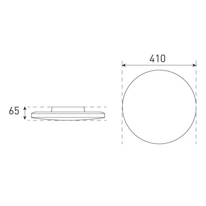 LED Dimbaar Badkamer Plafondlamp VARIO NOVA LED/22/32W/230V 3000/4000/5700K Ø 41 cm IP44 wit