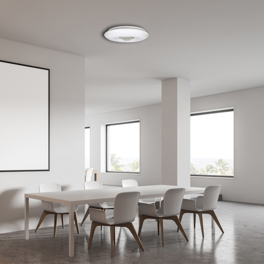 LED Dimbaar plafondlamp VELA LED/24W/230V + afstandsbediening