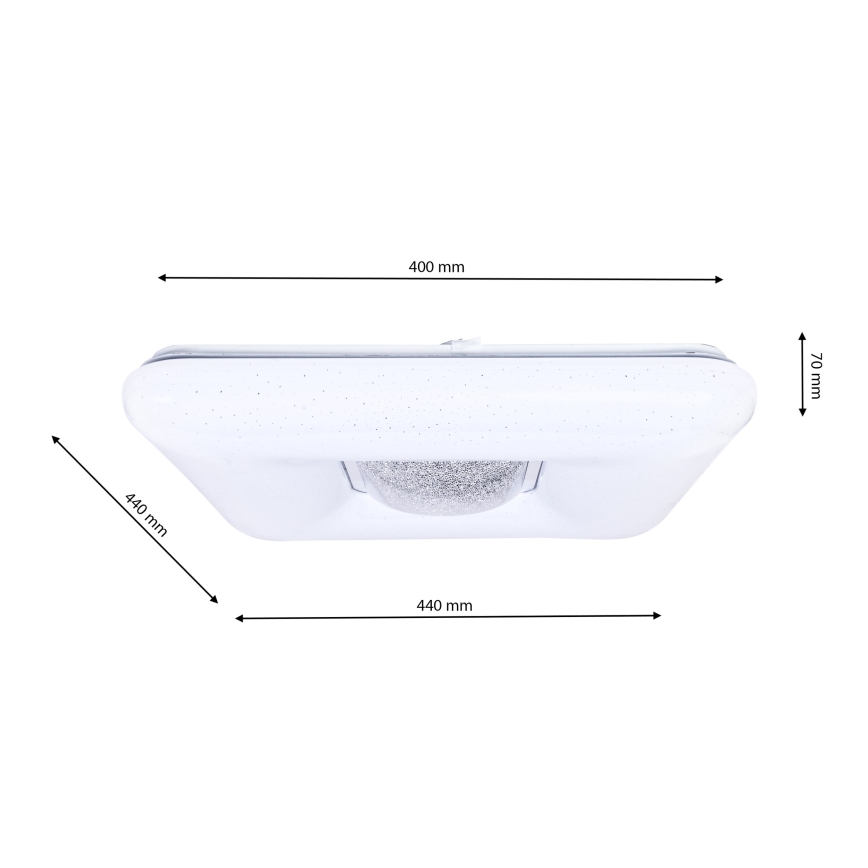 LED Dimbaar Plafondlamp YAX LED/24W/230V + afstandsbediening