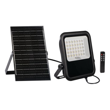 LED dimbare schijnwerper met zonnepaneel en schemersensor LED/15W/15000 mAh 3,2V IP65 + afstandsbediening