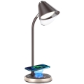 LED dimbare tafel lamp met draadloos opladen FINCH LED/9W/12/230V antraciet/goud