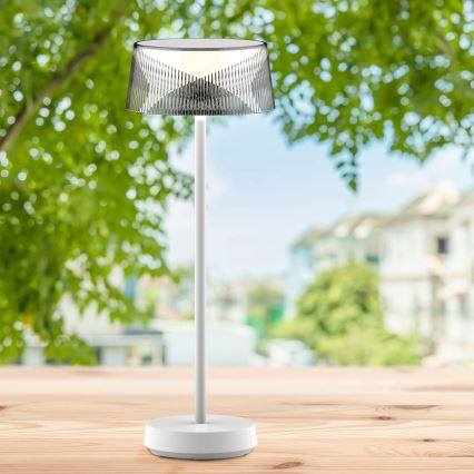 LED Dimbare Touch Buiten Tafel Lamp CASABLANCA LED/3,4W/5V USB 3600 mAh IP44 wit