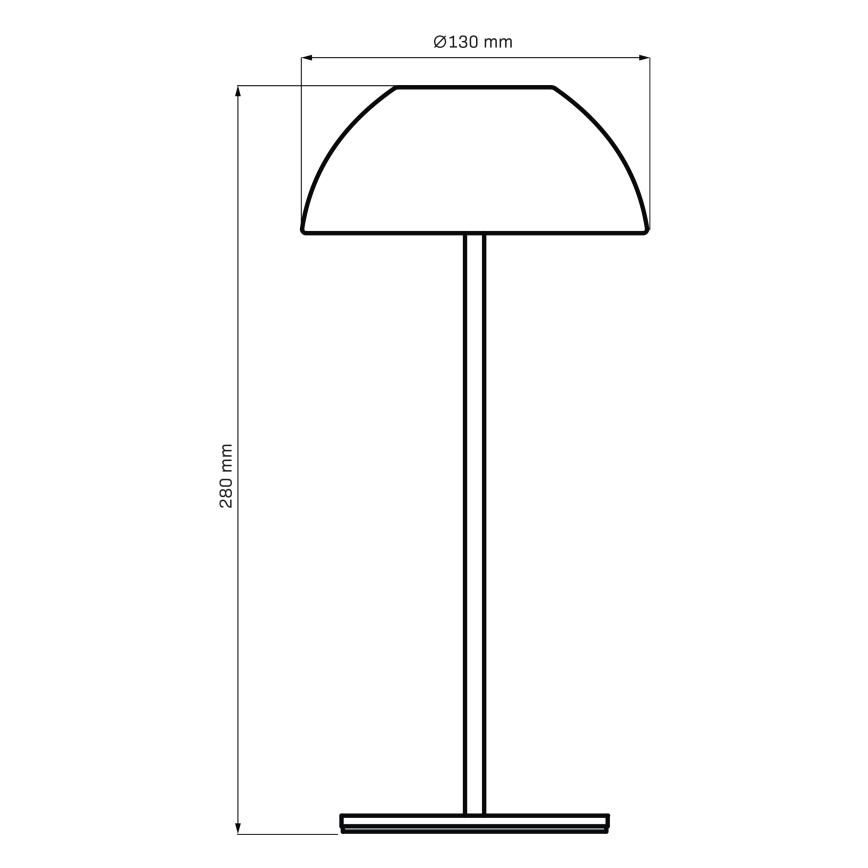 LED Dimbare Touch Buiten Tafel Lamp TANZANIA LED/1,8W/5V USB 1800 mAh IP44 wit