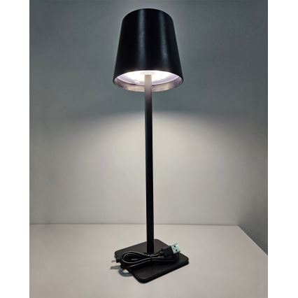 LED Dimbare Touch Tafellamp LED/5W/5V USB 1200 mAh zwart