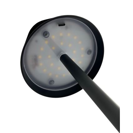 LED Dimbare Touch Tafellamp LED/5W/5V USB 1200 mAh zwart