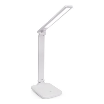 LED Dimbare touch tafellamp met draadloos opladen en USB-poort REMUS LED/5W/230V wit