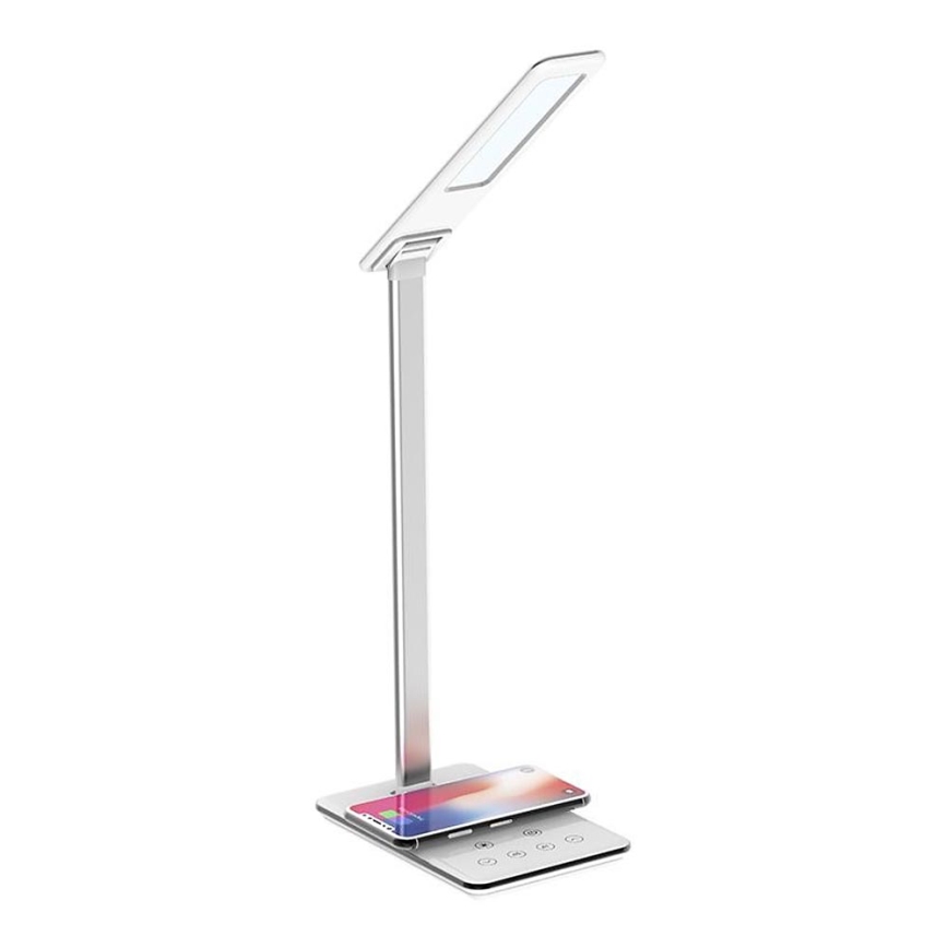 LED Dimbare Touch Tafellamp met Draadloos Opladen JOY LED/6W/230V + USB Wit