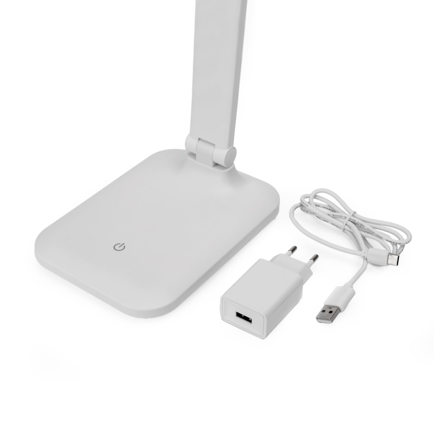 LED Dimbare touch tafellamp met draadloos opladen en USB-poort REMUS LED/5W/230V wit