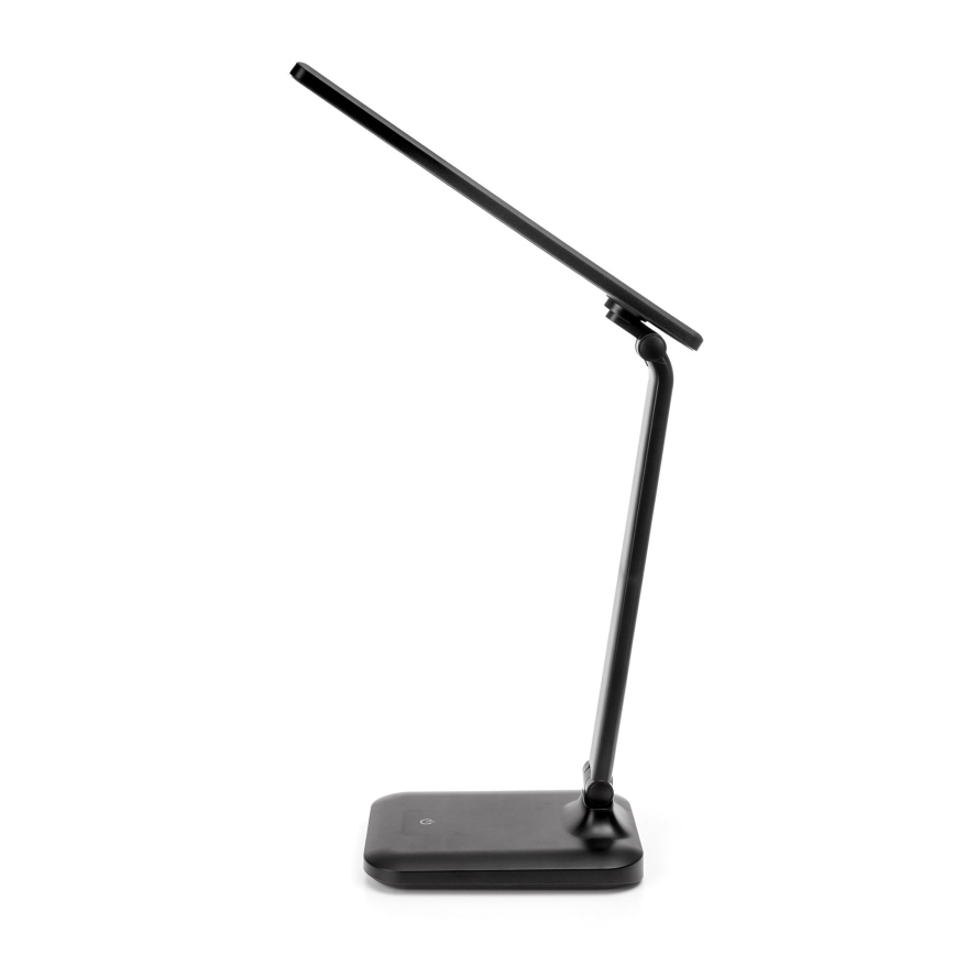 LED Dimbare touch tafellamp met draadloos opladen en USB-poort REMUS LED/5W/230V zwart