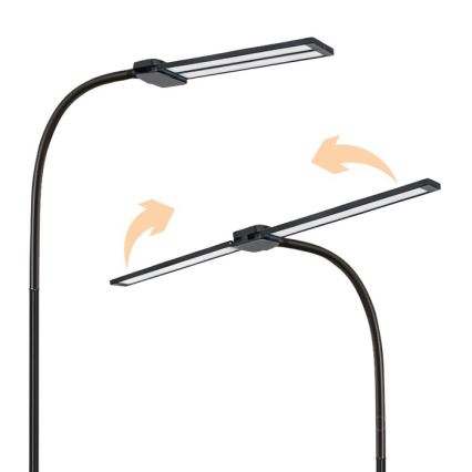 LED-dimbare vloerlamp TEILO LED/14W/230V 3000/4000/6000K zwart