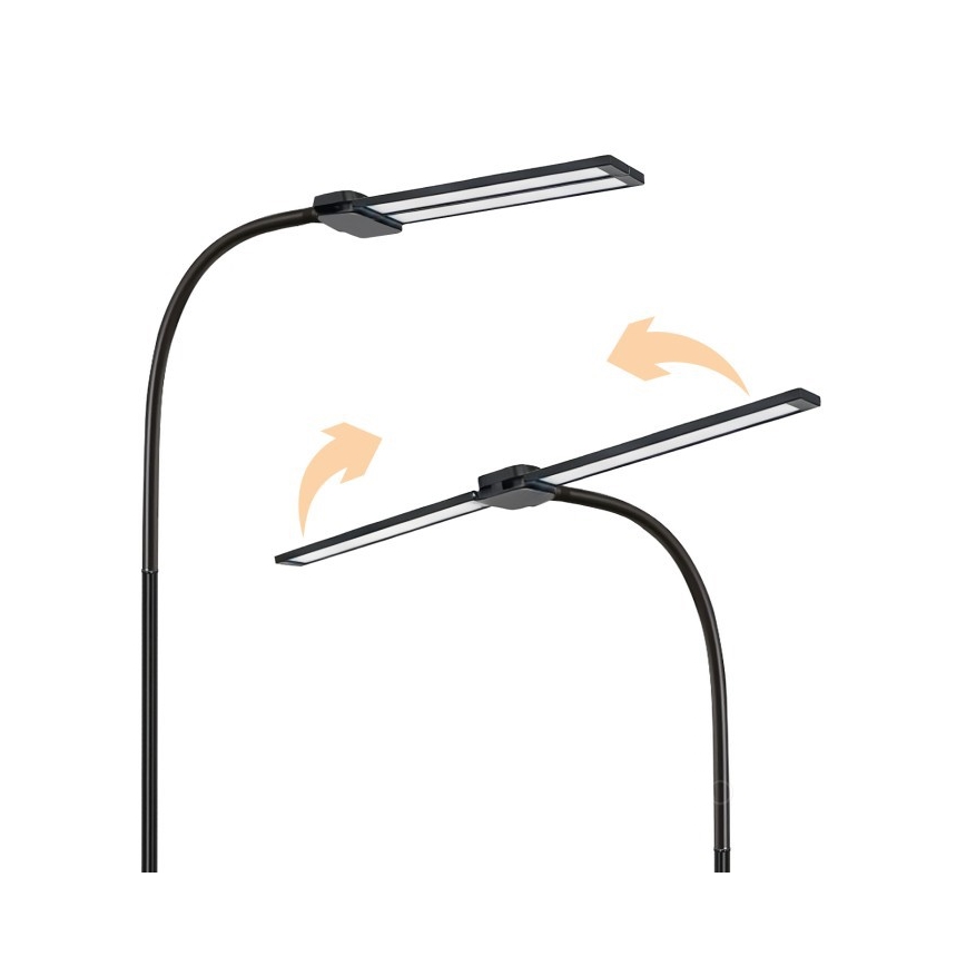 LED-dimbare vloerlamp TEILO LED/14W/230V 3000/4000/6000K zwart