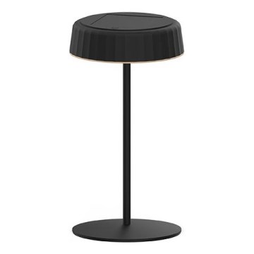 LED-dimbare zonne-oplaadbare tafellamp VIVIEN LED/3W/5V 2700K 1600 mAh IP54 zwart