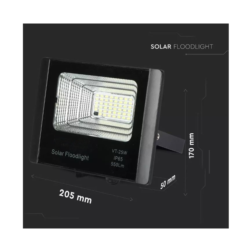 LED Dimbare zonne-schijnwerper LED/12W/3,2V 6000K IP65 5000 mAh + afstandsbediening