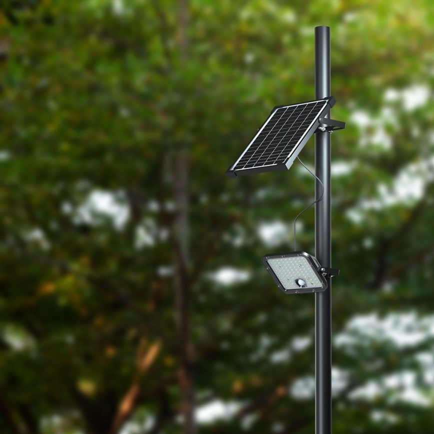 LED Dimbare zonne-schijnwerper met sensor LED/10W/3,7V 4000/6000K IP65 + afstandsbediening