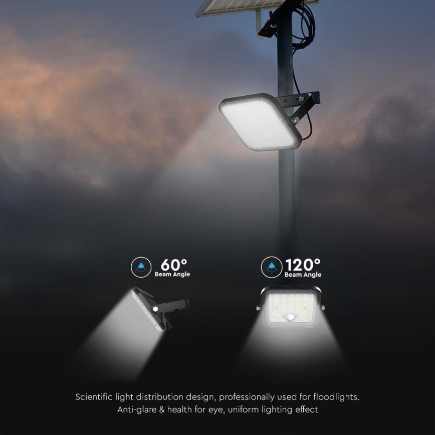 LED Dimbare zonne-schijnwerper met sensor LED/10W/3,7V 4000/6000K IP65 + afstandsbediening