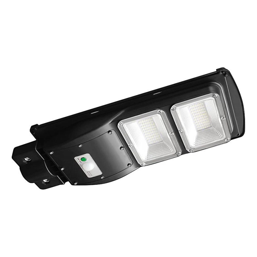 LED Dimbare zonne-straatlantaarn met bewegings- en schemersensor LED/8W/3,2V 6000K IP65 9000 mAh zwart + afstandsbediening
