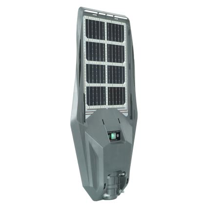 LED Dimbare zonne-straatlantaarn met bewegings- en schemersensor KERS LED/300W/3,2V 6500K 8000 mAh IP65 grijs + afstandsbediening