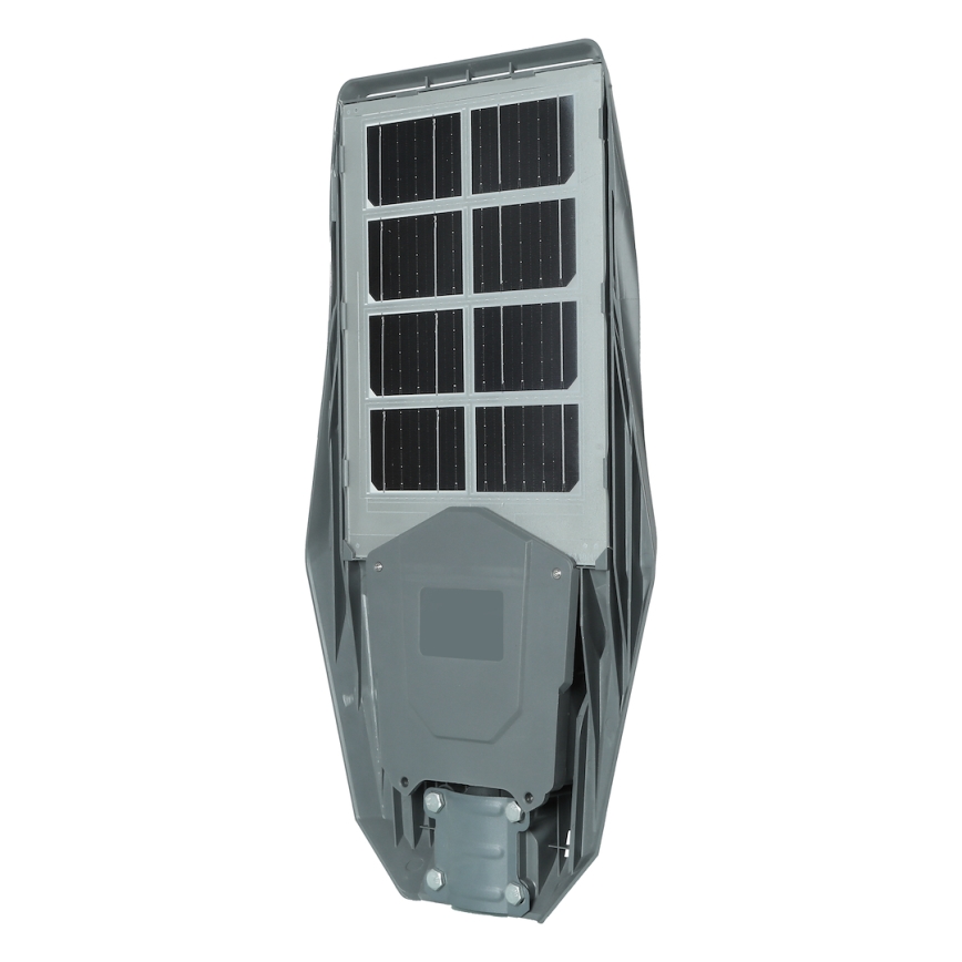 LED Dimbare zonne-straatlantaarn met bewegings- en schemersensor KERS LED/300W/3,2V 6500K 8000 mAh IP65 grijs + afstandsbediening