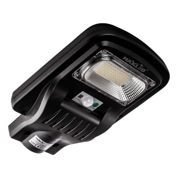 LED Dimbare zonne-straatlantaarn met sensor LED/150W/6V 6500K IP65 zwart + afstandsbediening