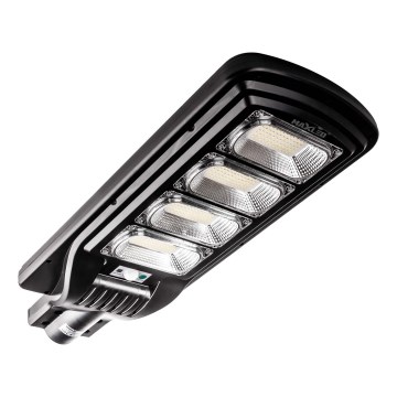 LED Dimbare zonne-straatlantaarn met sensor LED/240W/6V 6500K IP65 zwart + afstandsbediening