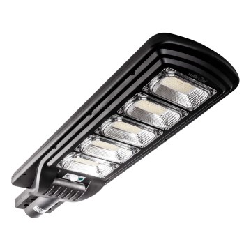 LED Dimbare zonne-straatlantaarn met sensor LED/300W/6V 6500K IP65 zwart + afstandsbediening