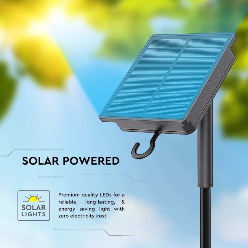LED Dimbare zonnestrip LED/1,2W/3,7V 3000K IP67 1500 mAh 5m + afstandsbediening