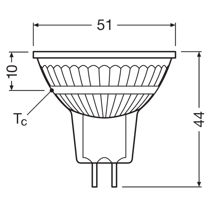 Ampoule LED réflecteur dimmable MR16 GU5,3/5,3W/12V 4000K 36° IRC 97 - Ledvance