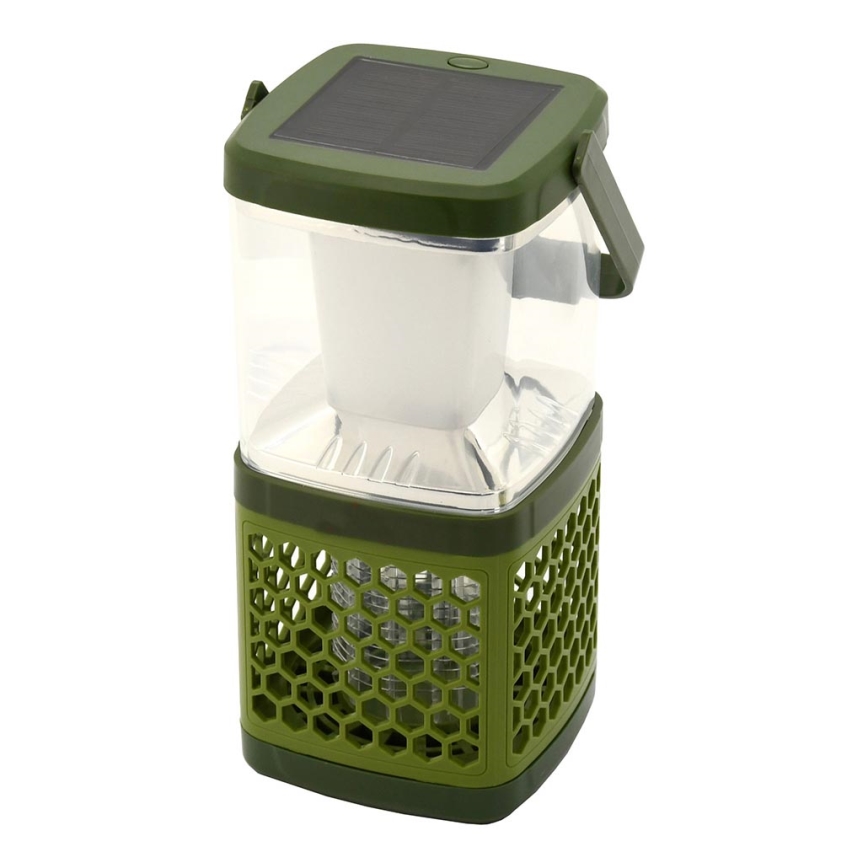 LED draagbare oplaadbare lamp met een insectenval LED/3W/1800 mAh groen
