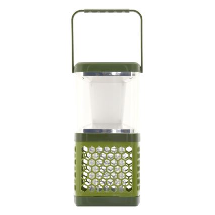LED draagbare oplaadbare lamp met een insectenval LED/3W/1800 mAh groen