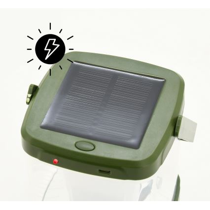 LED draagbare oplaadbare lamp met een insectenval LED/3W/1800 mAh groen