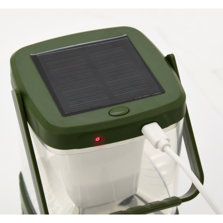 LED draagbare oplaadbare lamp met een insectenval LED/3W/1800 mAh groen
