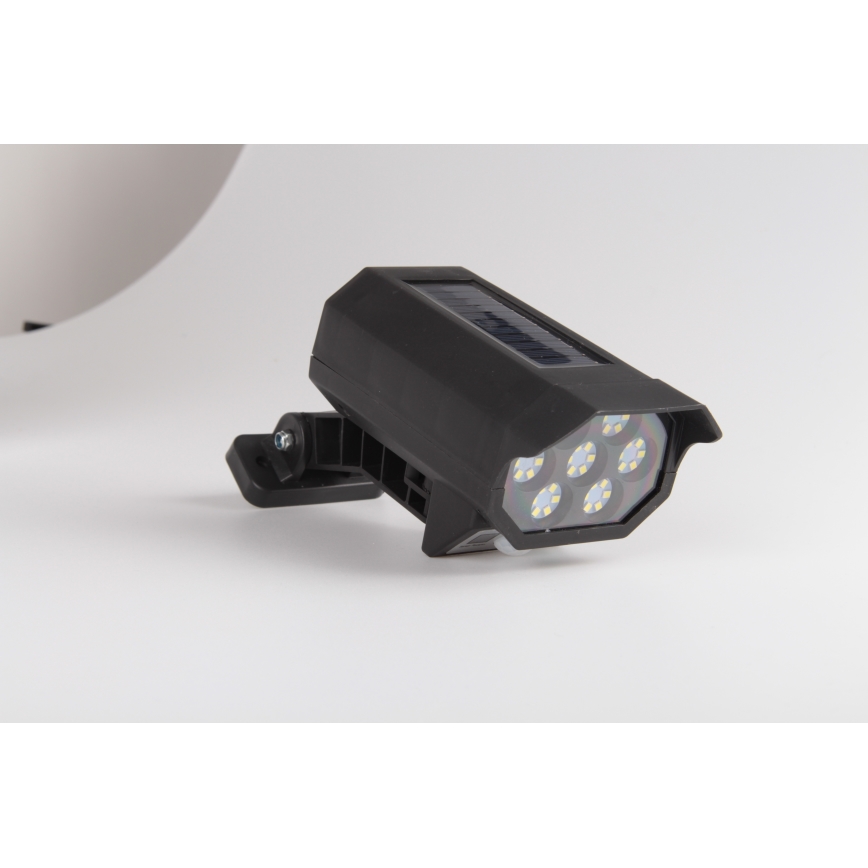 LED Dummy bewakingscamera met sensor en met een zonnepaneel LED/5W/5,5V 800 mAh IP65 + afstandsbediening