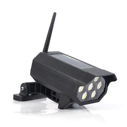 LED Dummy bewakingscamera met sensor en met een zonnepaneel LED/5W/5,5V 800 mAh IP65 + afstandsbediening
