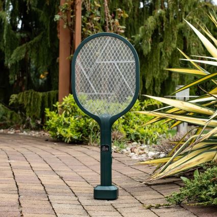 LED Elektrische insectenvanger 2-in-1 met LCD-display 1200 mAh/5V groen