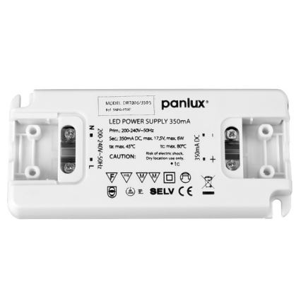 LED elektronische transformator DRIVER 6W/350mA/230V